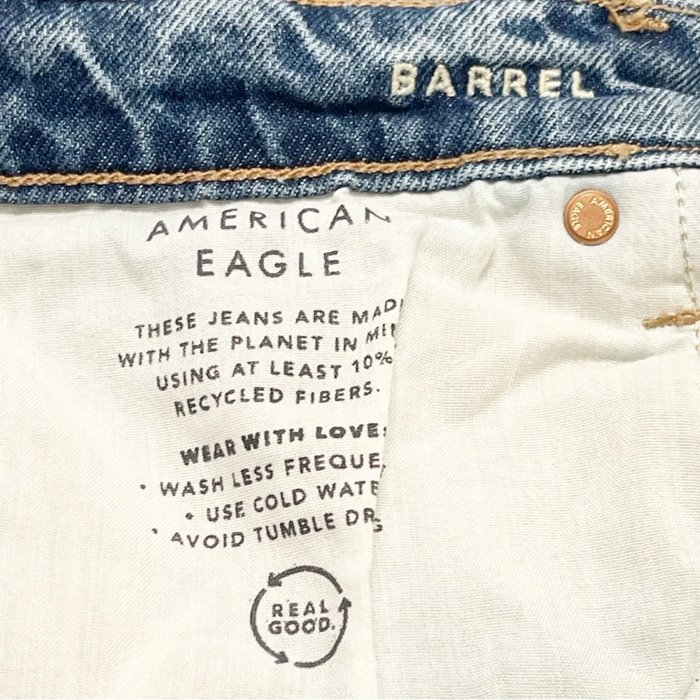 American Eagle Outfitters Women's Barrel Jeans - Picture 8 of 10